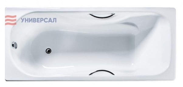 Ванна чугунная Универсал Сибирячка с отверстиями под ручки 170*75 см